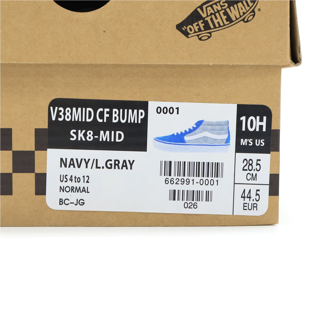 662991-0001 BUMP OF CHICKEN Vans Sk8-Mid Navy Light Gray White (Men's)