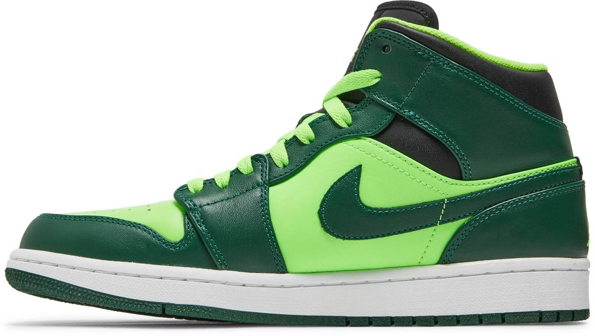 554724-330 Nike Air Jordan 1 Mid "Gorge Green" (Men's)