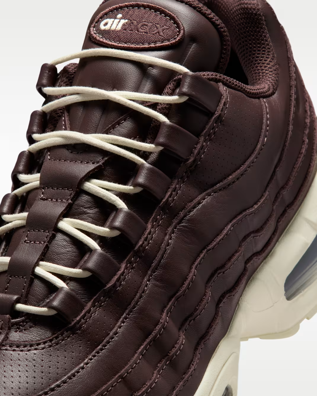 IM0696-200 Nike Air Max 95 Big Bubble Leather Baroque Brown Black (Men's)