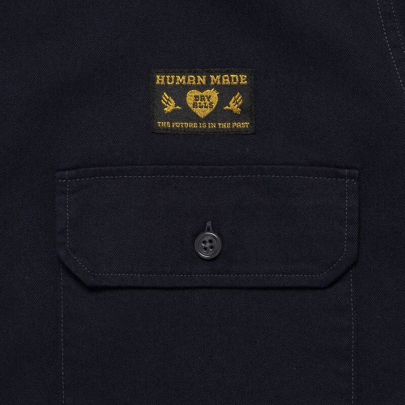 HUMAN MADE Twill Epaulette Shirt Navy