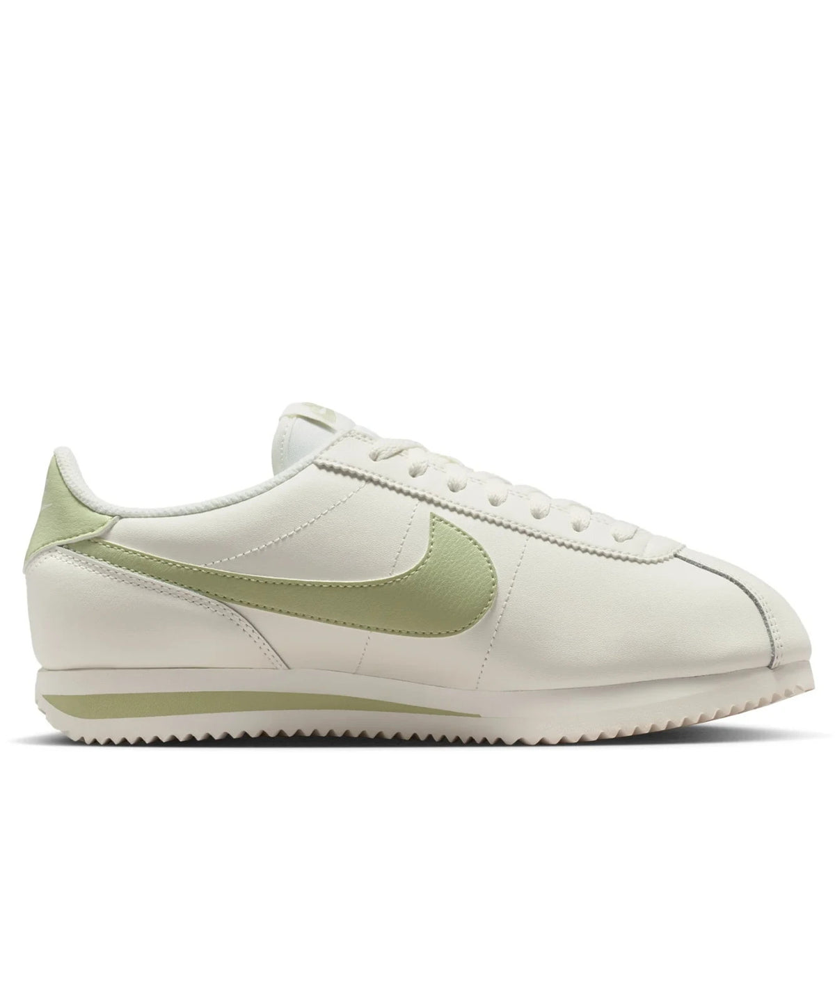 DN1791-117 Nike Cortez Leather Sail Olive Aura (Women's)