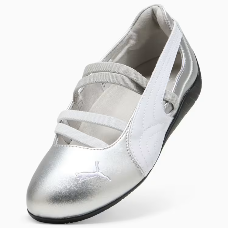 401581-01 Puma Speedcat Ballet Suede Puma Silver Puma White (Women's)