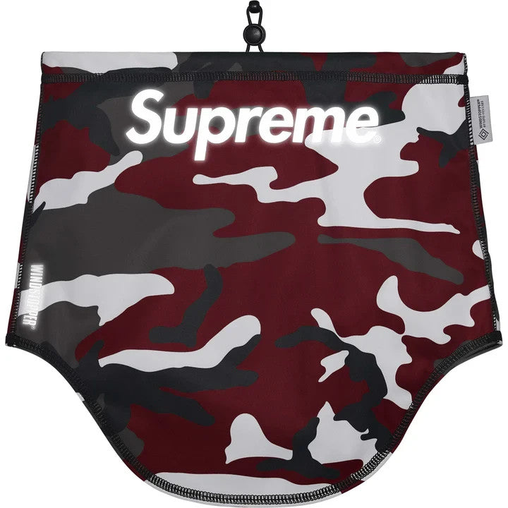Supreme Windstopper Neck Gaiter Red Camo