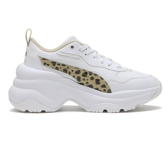 410564-01 Puma Cilia Wedge Leo "White" (Women's)
