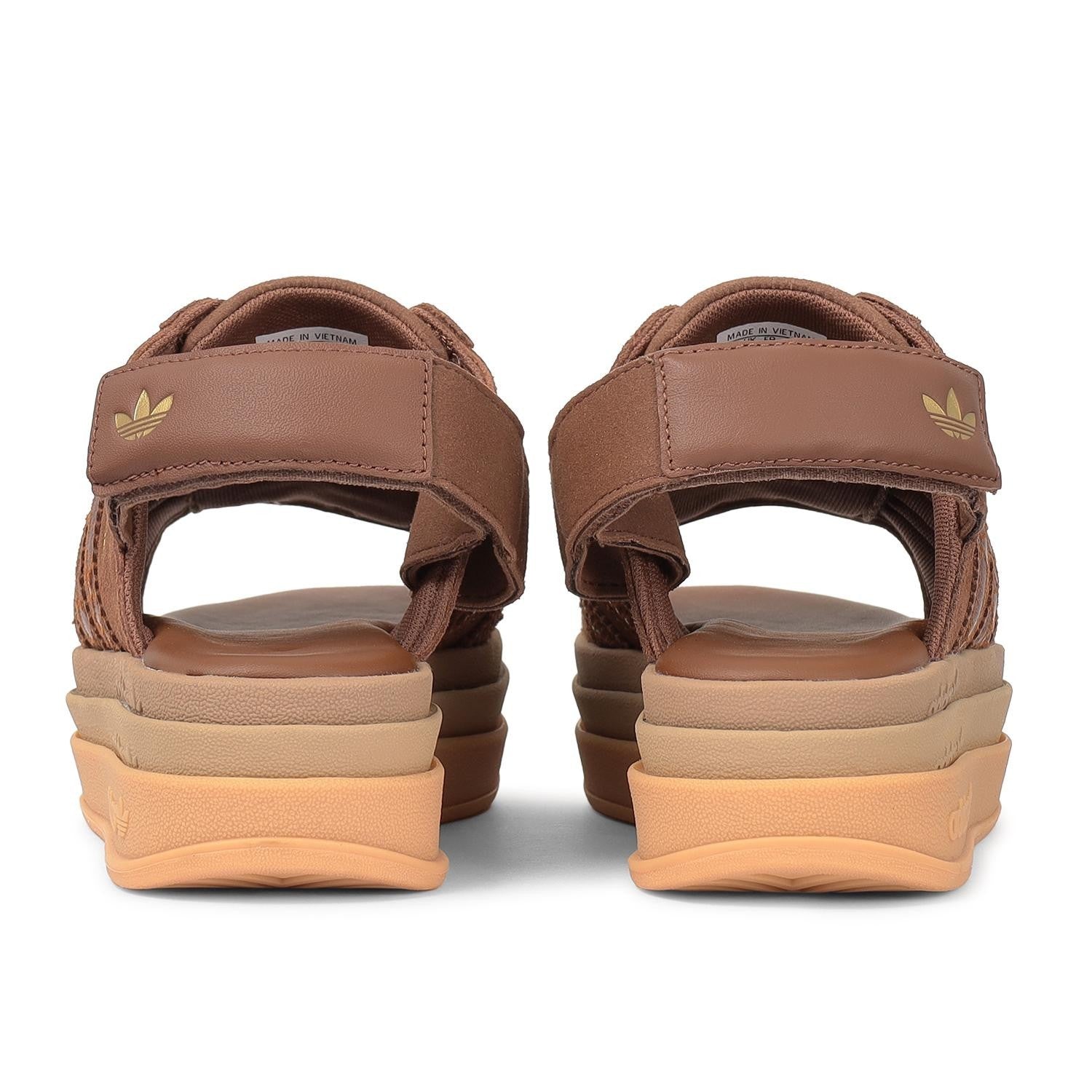 IH6633 adidas Gazelle Bold Sandals Preloved Brown Gold Metallic (Women's)