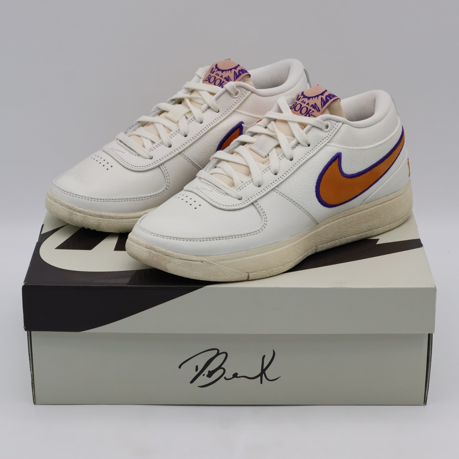 FJ4250-106 Nike Book 1 Sail  Court Purple Clay Orange (Men's)