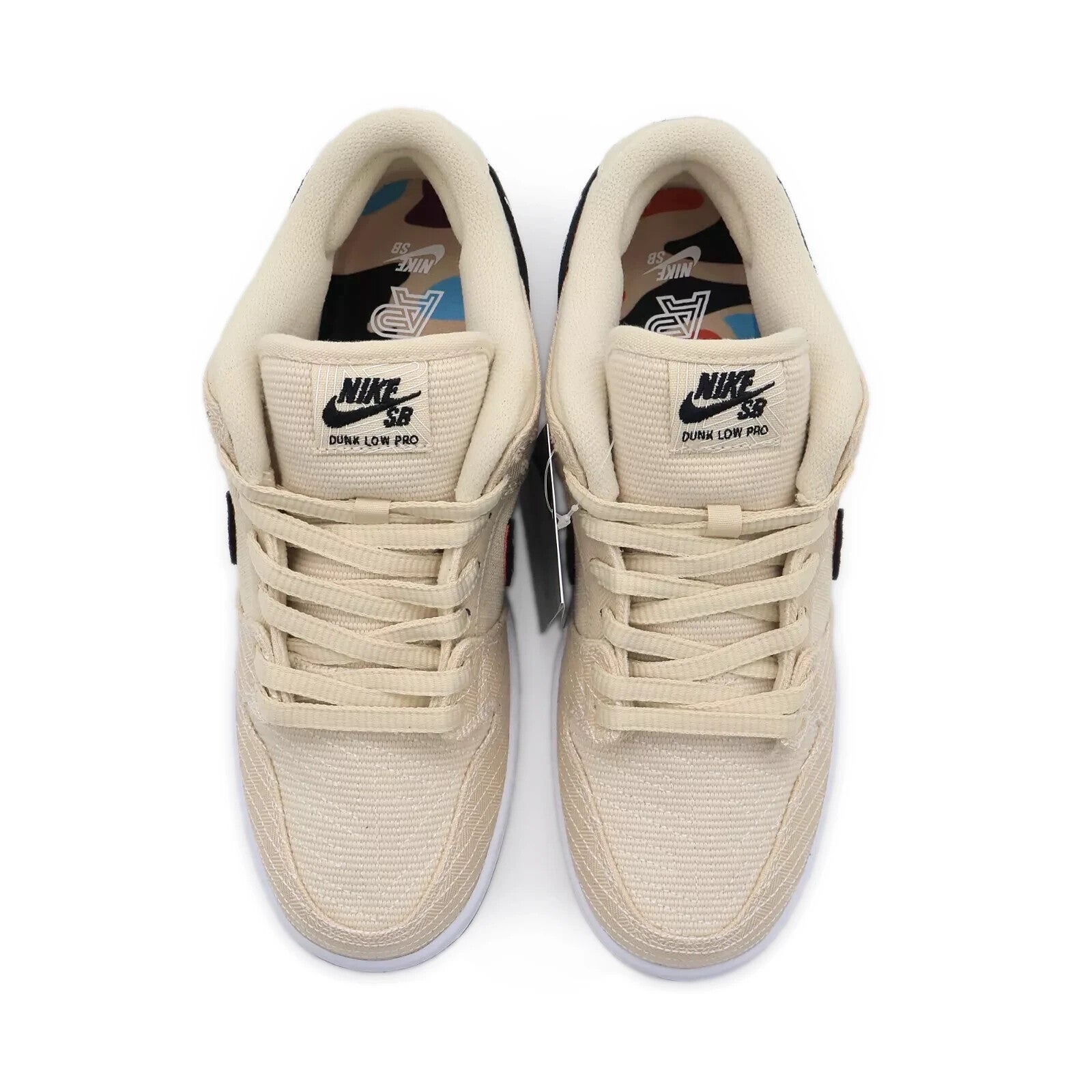 FD2627-200 Albino & Preto Nike SB Dunk Low Pro Pearl White Fossil Sail (Men's)
