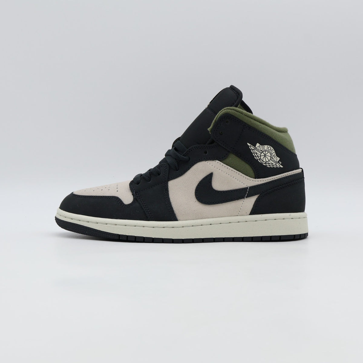 HV4091-102 Nike Air Jordan 1 Mid SE Light Orewood Brown Medium Olive Sail(Men's)