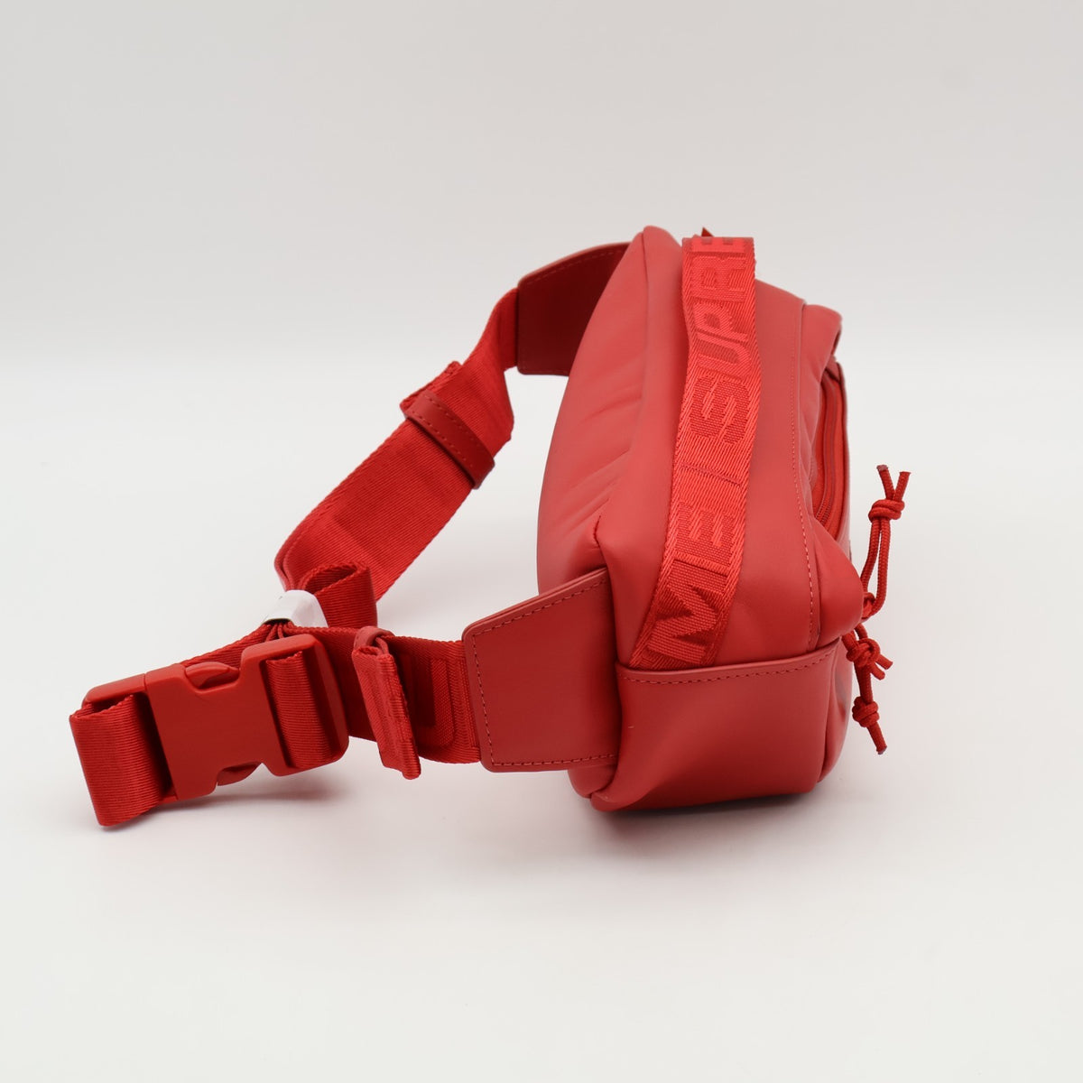 Supreme Leather Waist Bag Red (FW23)