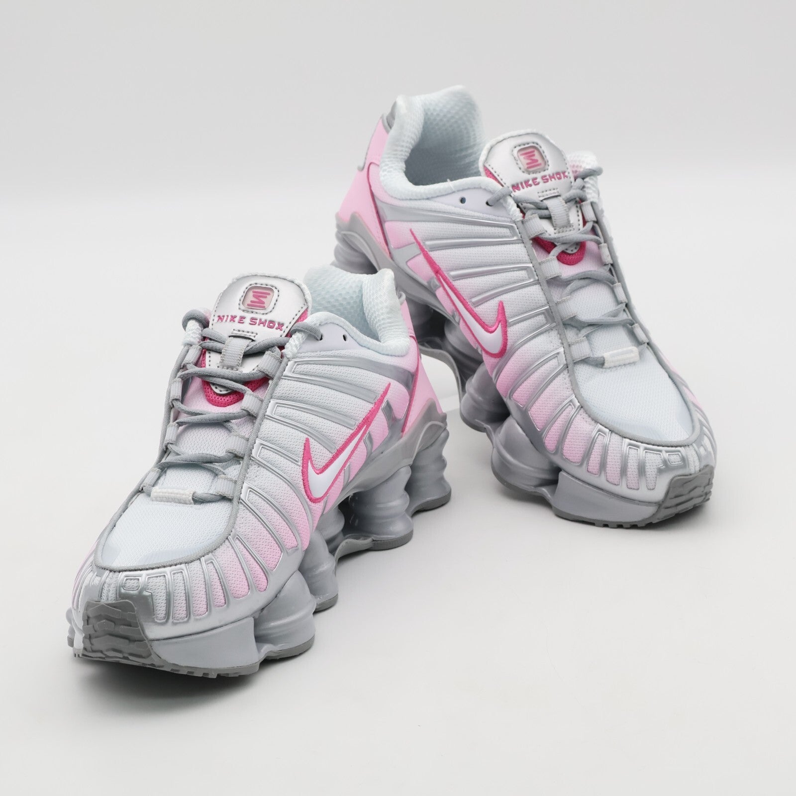 HV2520-001 Nike Shox TL Metallic Platinum Pinksicle (Women's )