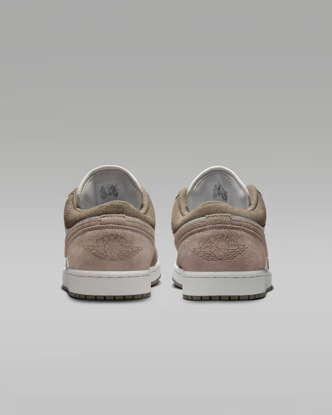 553558-046 Nike Air Jordan 1 Low Olive Grey Summit White (Men's)