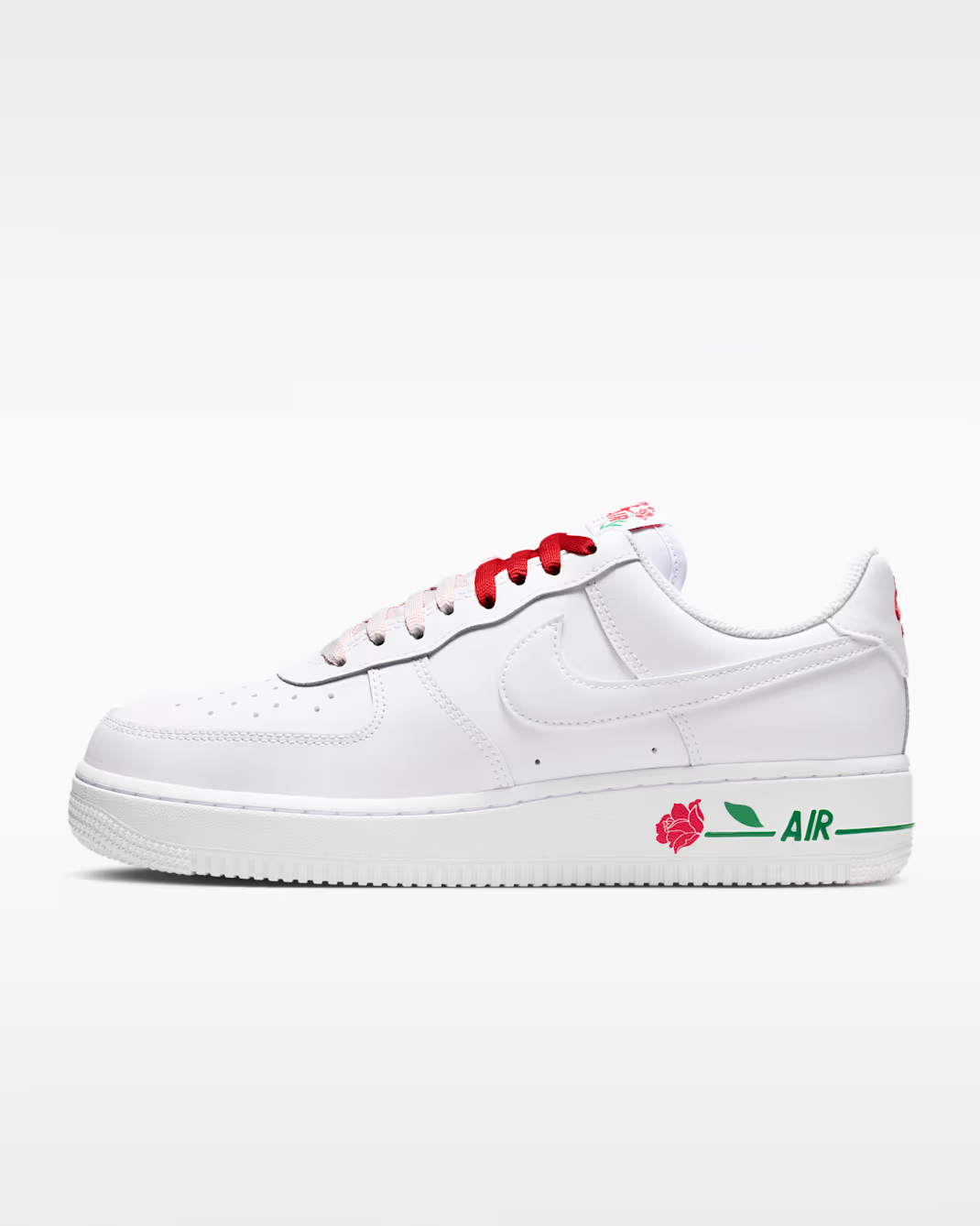 IF0498-100 Nike Air Force 1 Low '07 SE White Sport Red Pine Green (Women's)