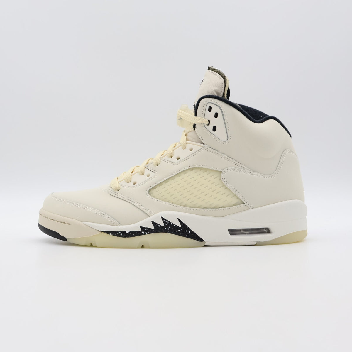 FN7405-100 Nike Air Jordan 5 Retro Sail Black Light Orewood Brown Milk (Men's)