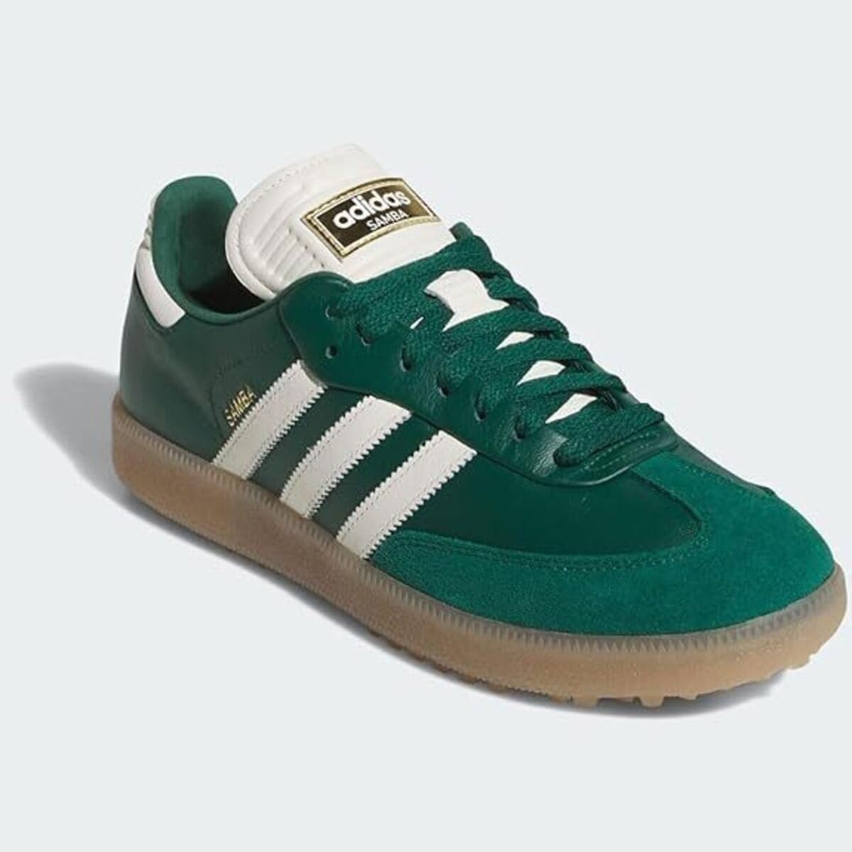 JP8652 Adidas Samba Golf Full Grain Leather Collegiate Green Off White (Men's)