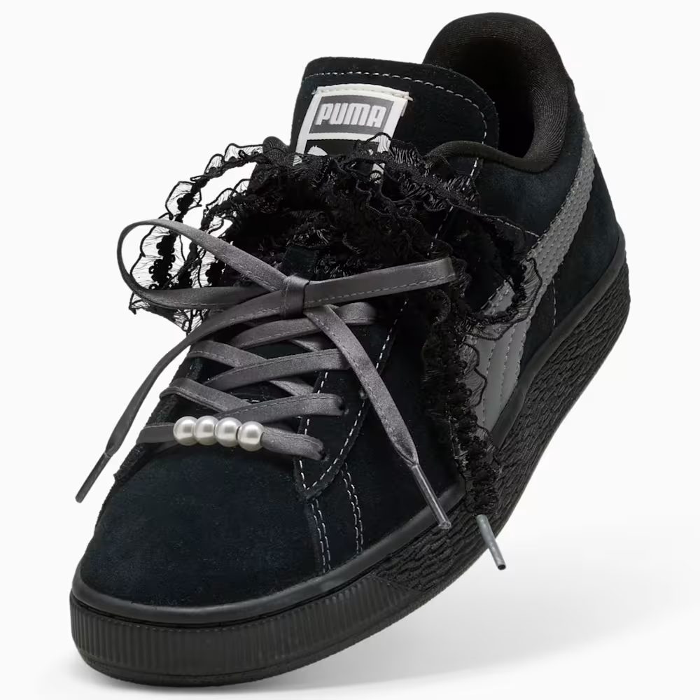 408330-03 Puma Suede Bloom "Puma Black/Slate Sky" (Women's)