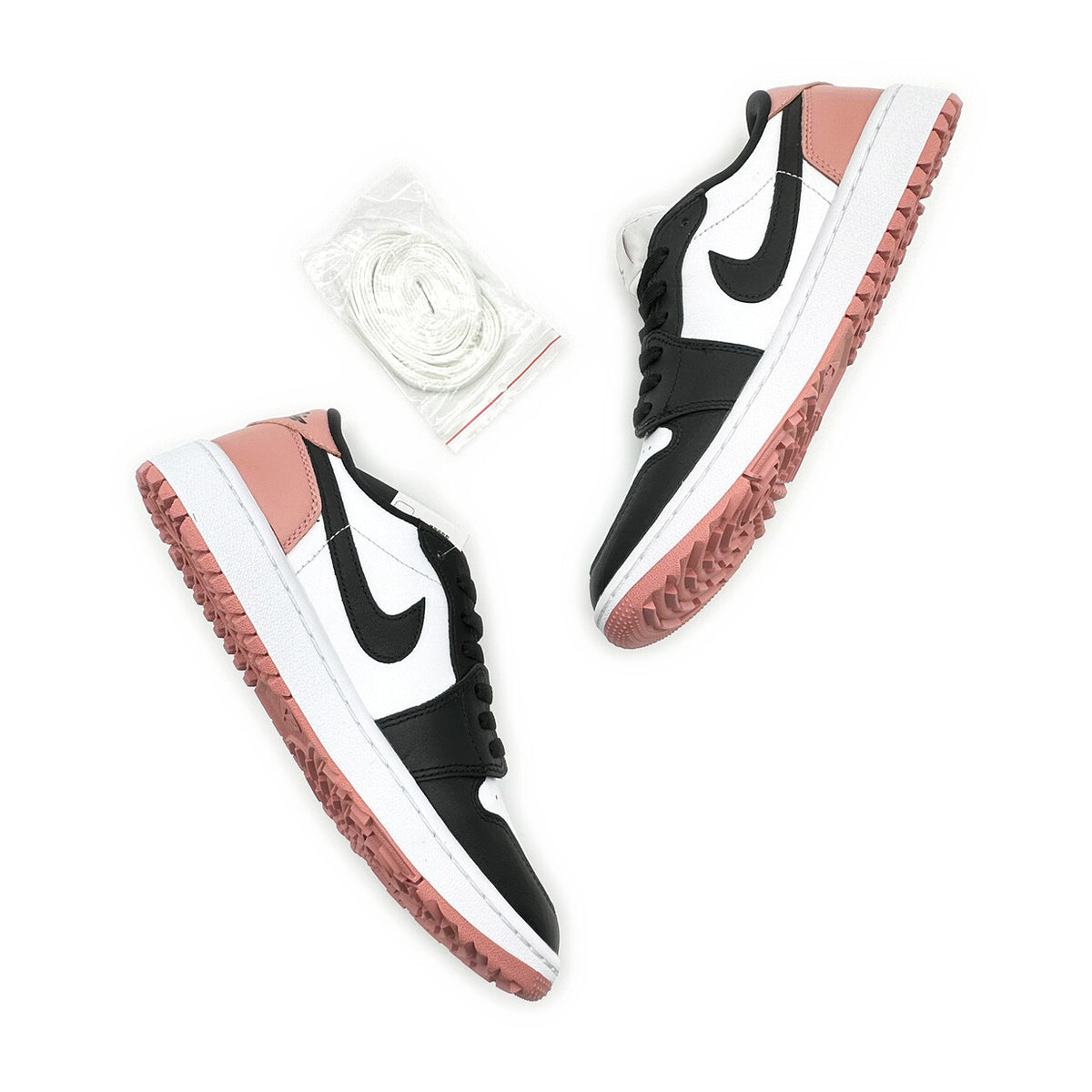 DD9315-106 Nike Air Jordan 1 Low Golf Rust Pink Black White Beige Rose (Men's)