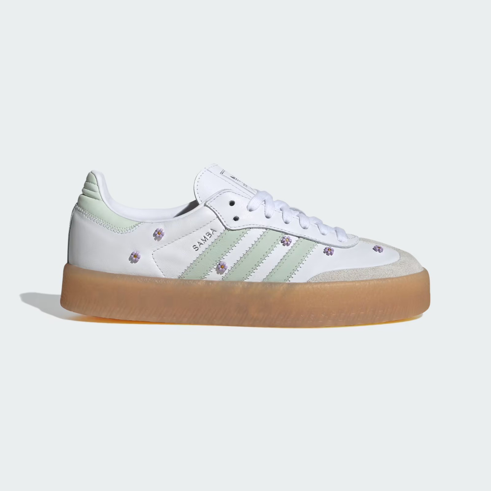 JS3954 adidas Originals  Sambae Cloud White Linen Green Gum (Women's)