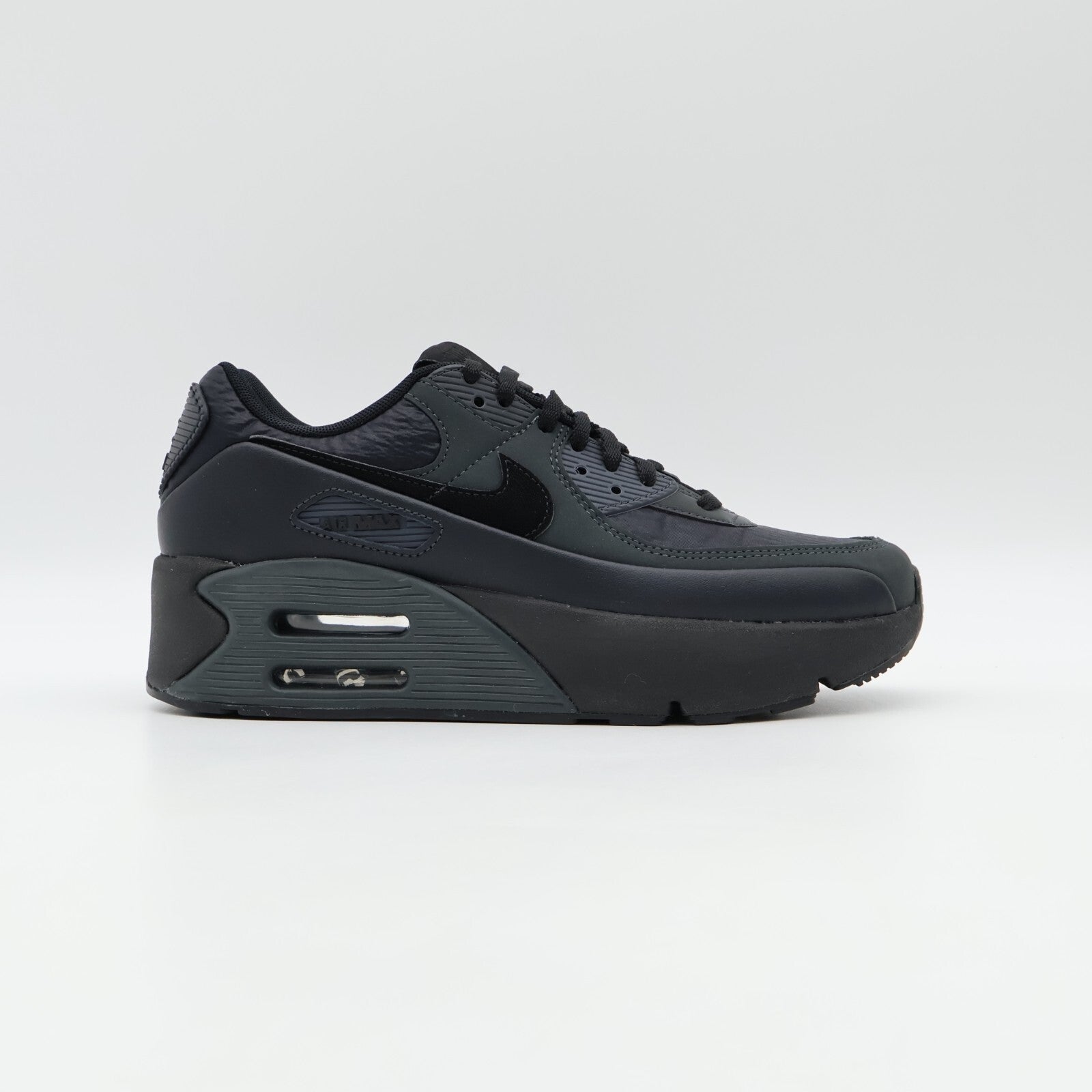 HF9415-001 Nike Air Max 90 LV8 Off Noir Dark Smoke Grey Anthracite Black Women's