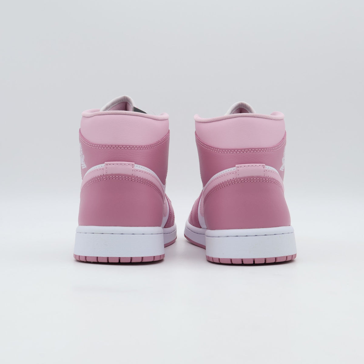 BQ6472-605 Nike Women's Air Jordan 1 Mid Elemental PinkIced Carmine (Women's)