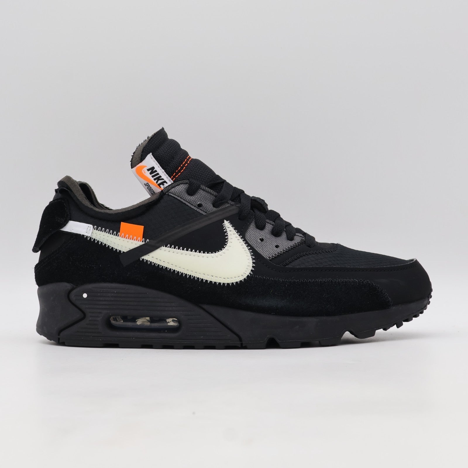 AA7293-001 OFF-WHITE NIKE AIR MAX 90 BLACK CORN (Men's)