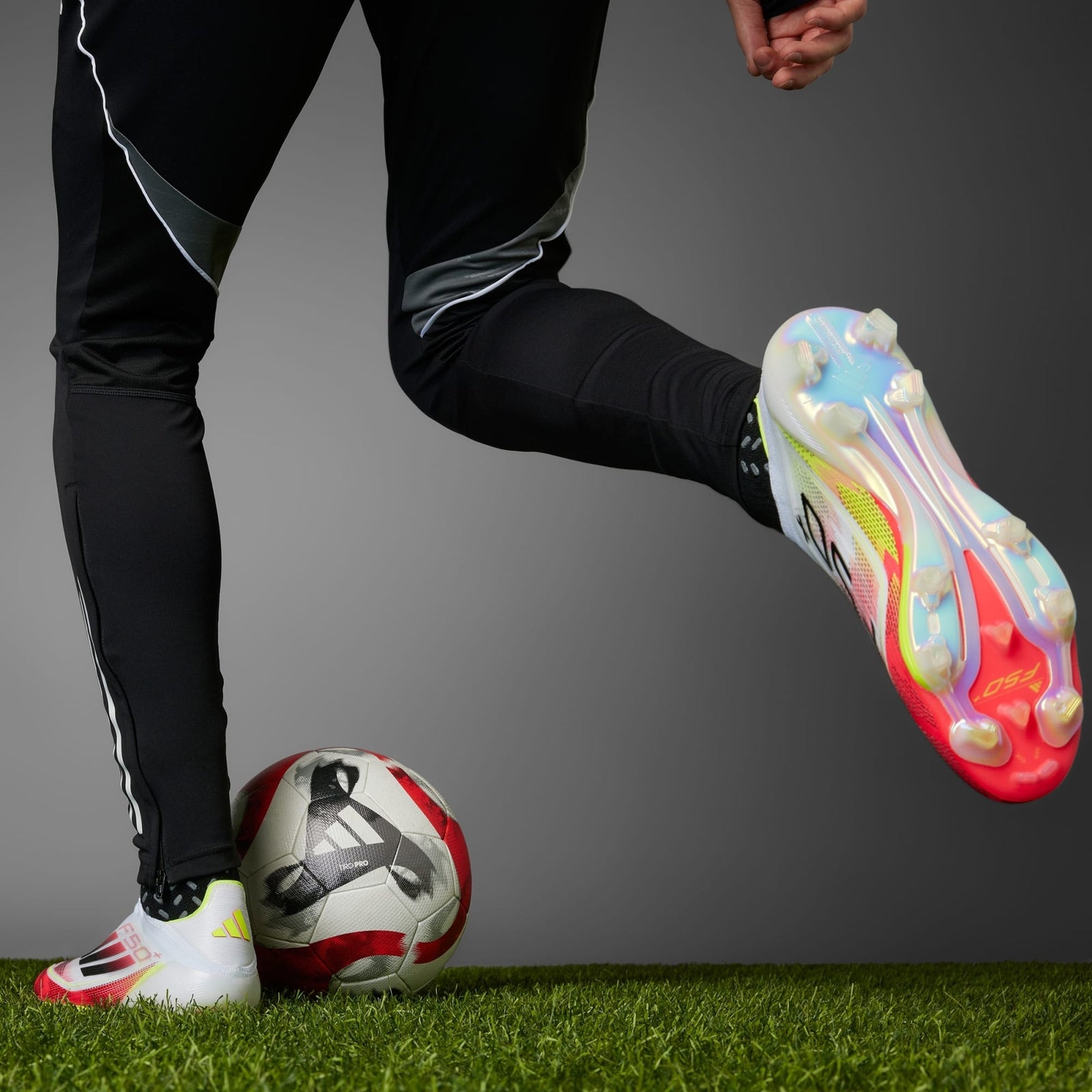 IE1251 adidas F50+ FG Cloud White Core Black Solar Yellow (Men's)