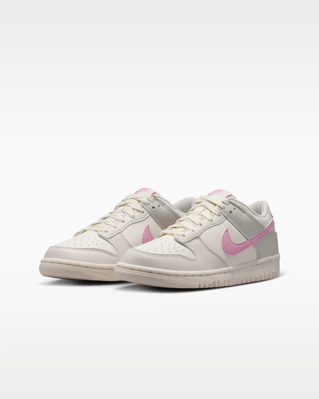 IU7766-105 Nike GS Dunk Low "Sail/Phantom"