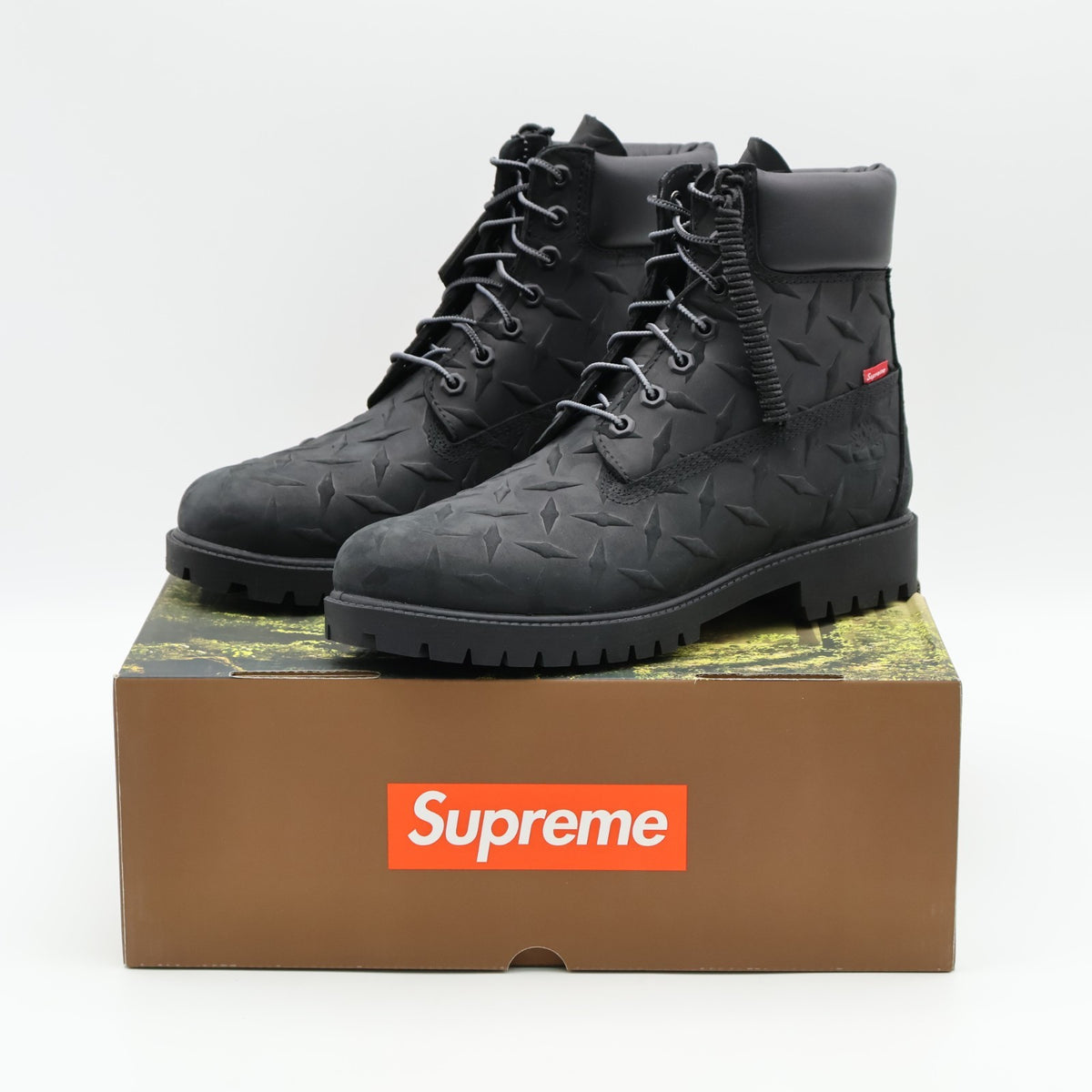 TB0A6DE1001 Supreme Timberland Diamond Plate 6inch Premium Waterproof Boot Black
