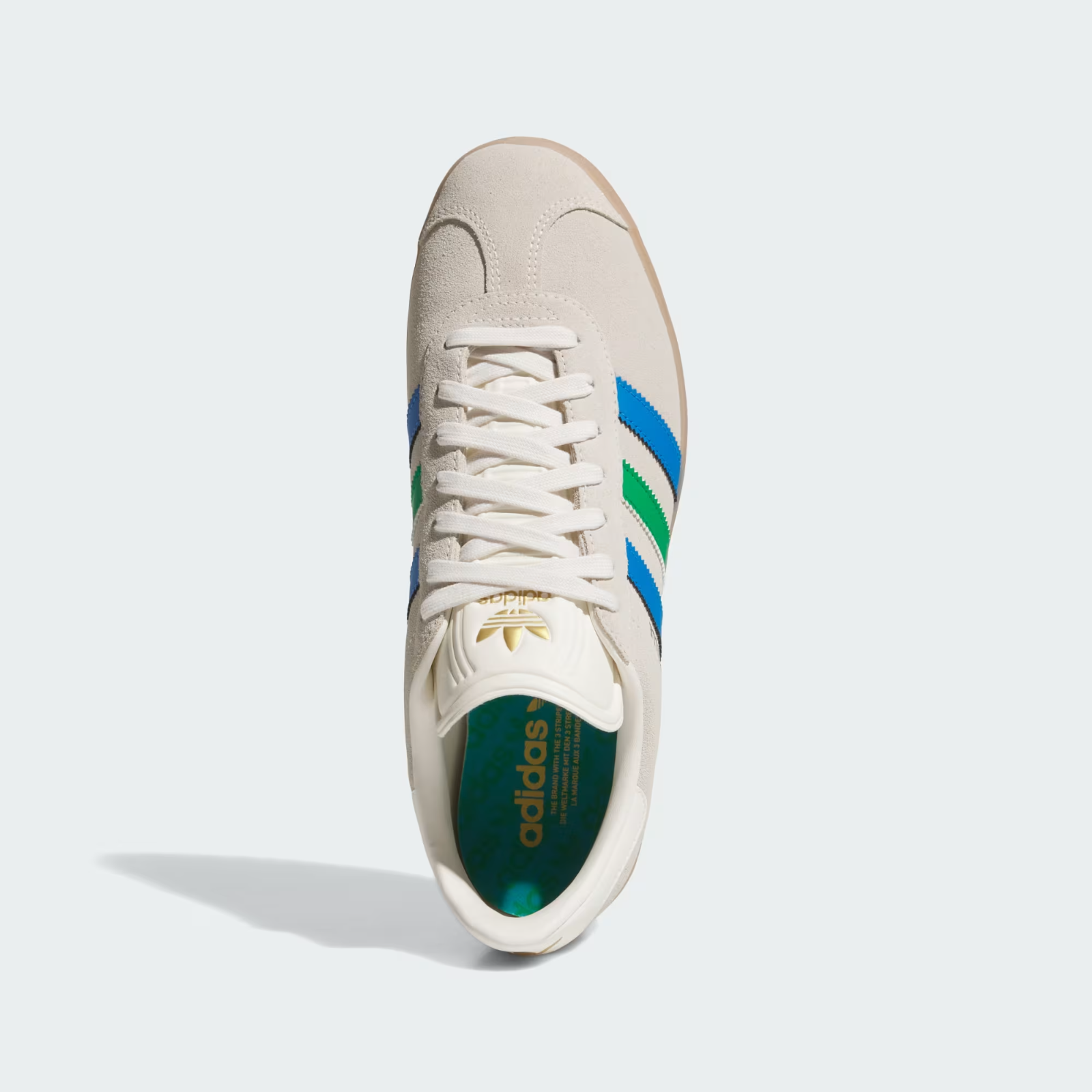 JI4165 adidas Originals Gazelle Spikeless Golf Chalk White Green Blue Bird (Men'