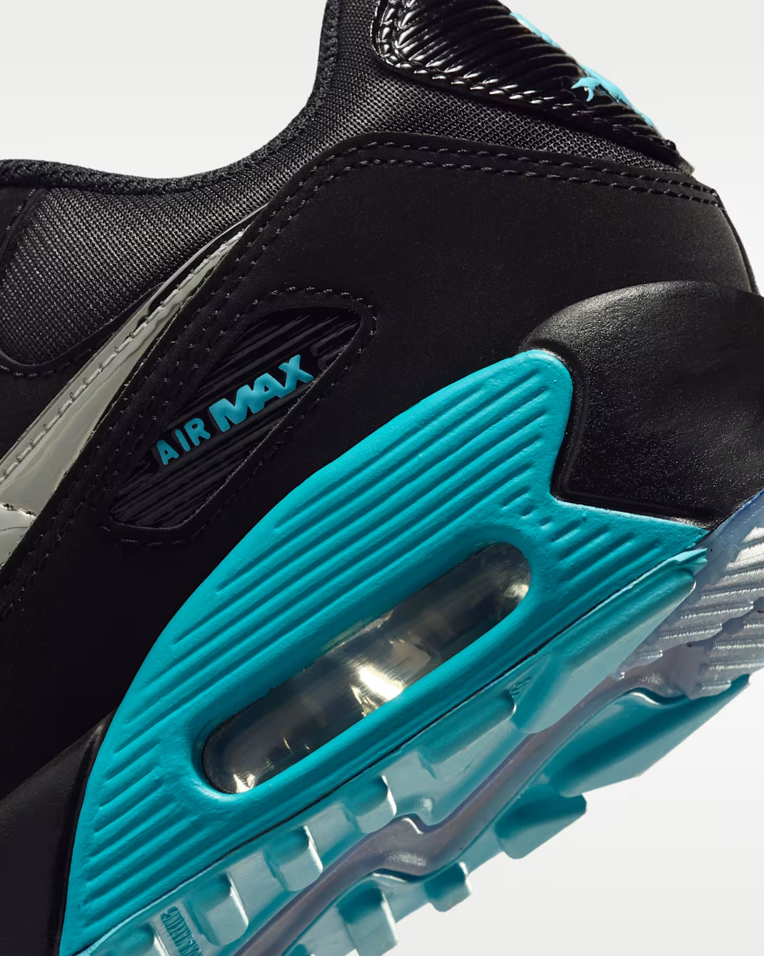 IM7744-001 Nike GS Air Max 90 SE "Black/Gamma Blue" (Kids)