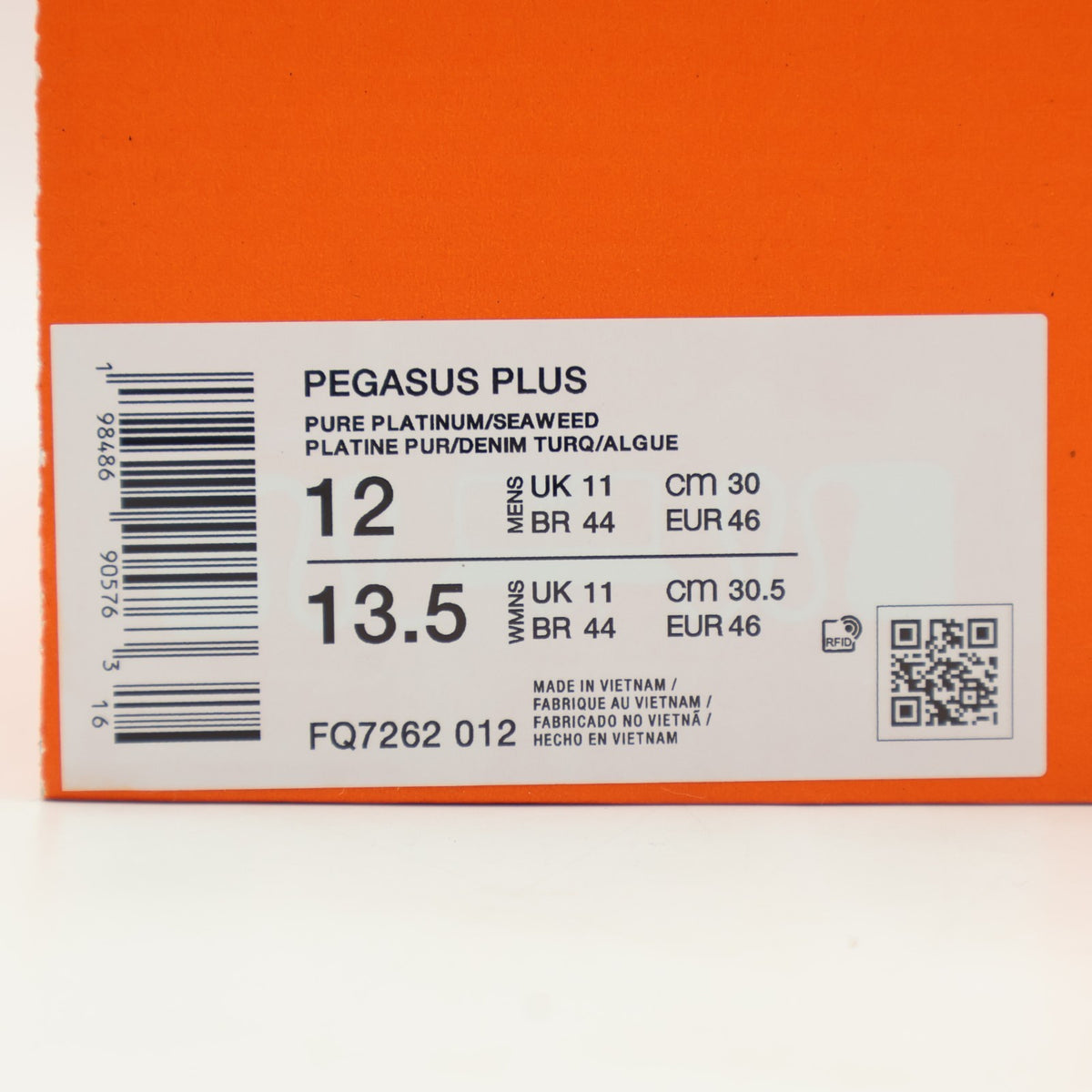 FQ7262-012 Nike Pegasus Plus Pure Platinum Denim Turquoise Barely Volt (Men's)
