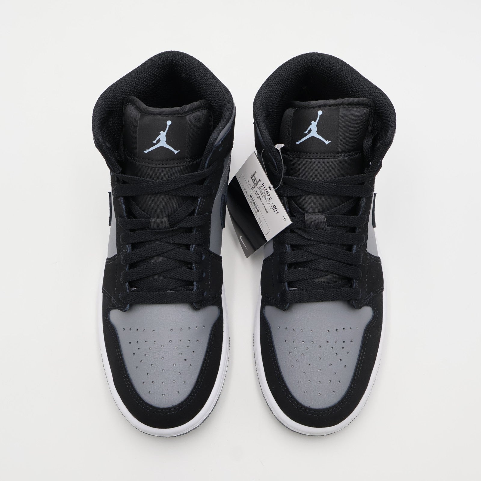 IU7672-001 Nike Air Jordan 1 Mid Black Cool Grey (Men's)