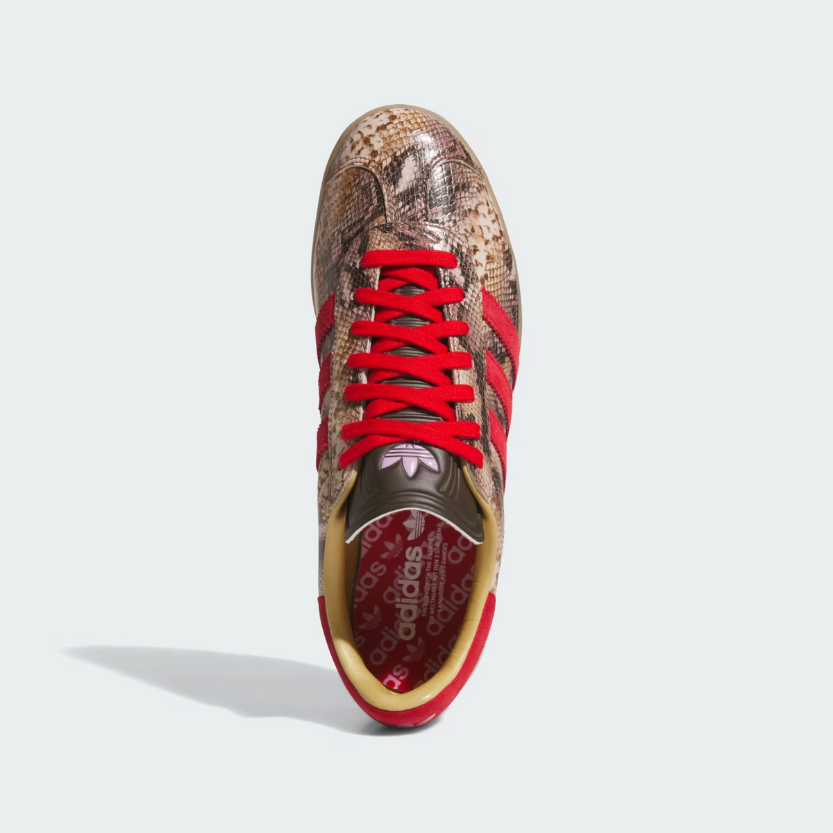 JP7703 adidas Gazelle Lux Spikeless Golf Preloved Brown/Better Scarlet (Men's)