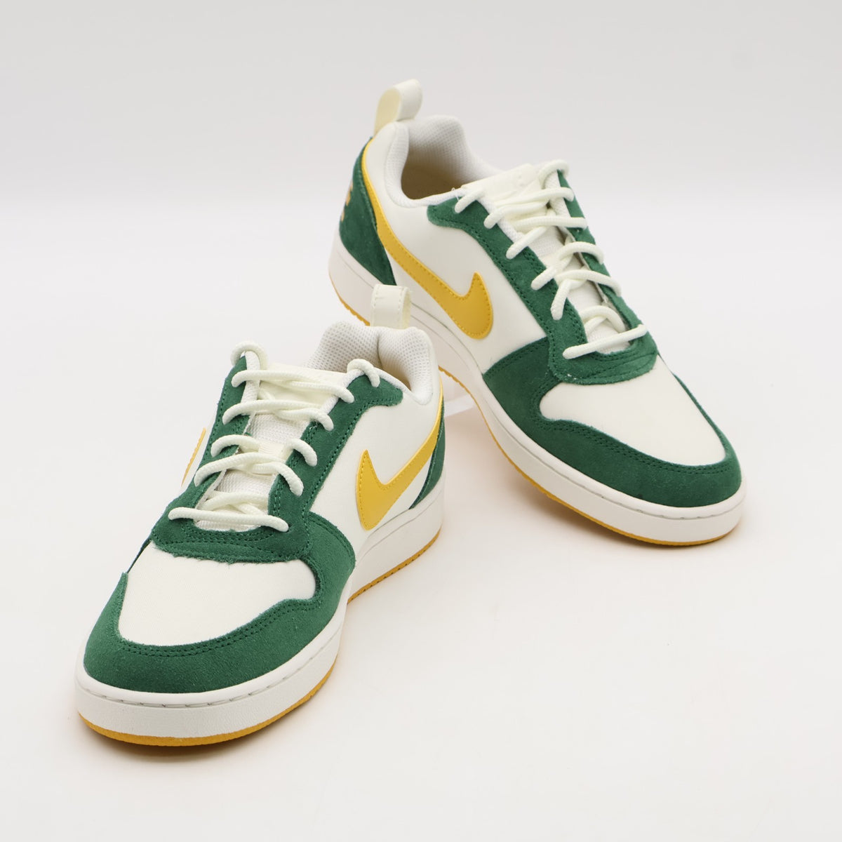 844881-100 Nike Court Borough Low Premium Sail Gorge Green Yellow Ochre (Men's)