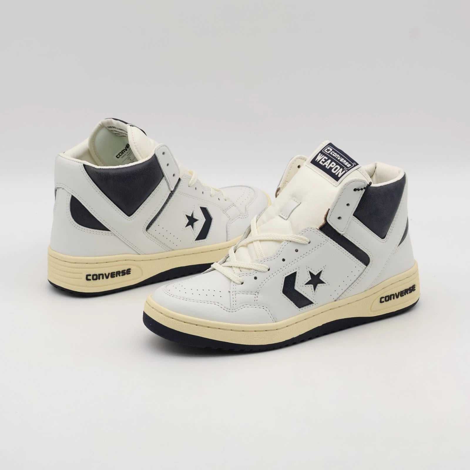 34201760 Converse Weapon VTG Hi Off White Vintage Navy (Men's)