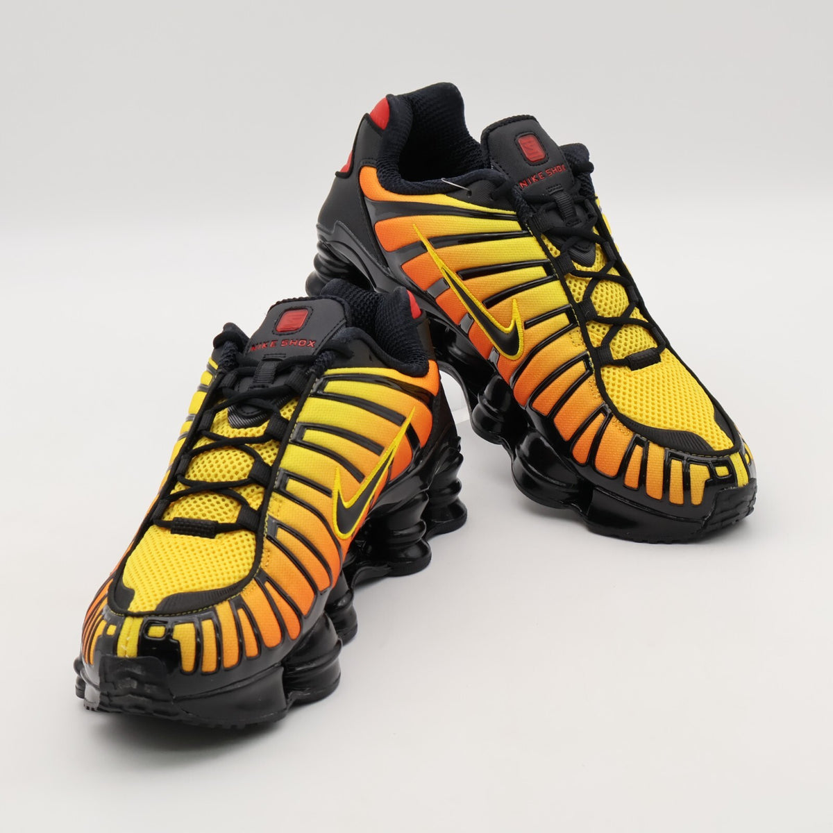 AV3595-004 Nike Shox TL Sunrise Black Amarillo University Red Yellow (Men's)