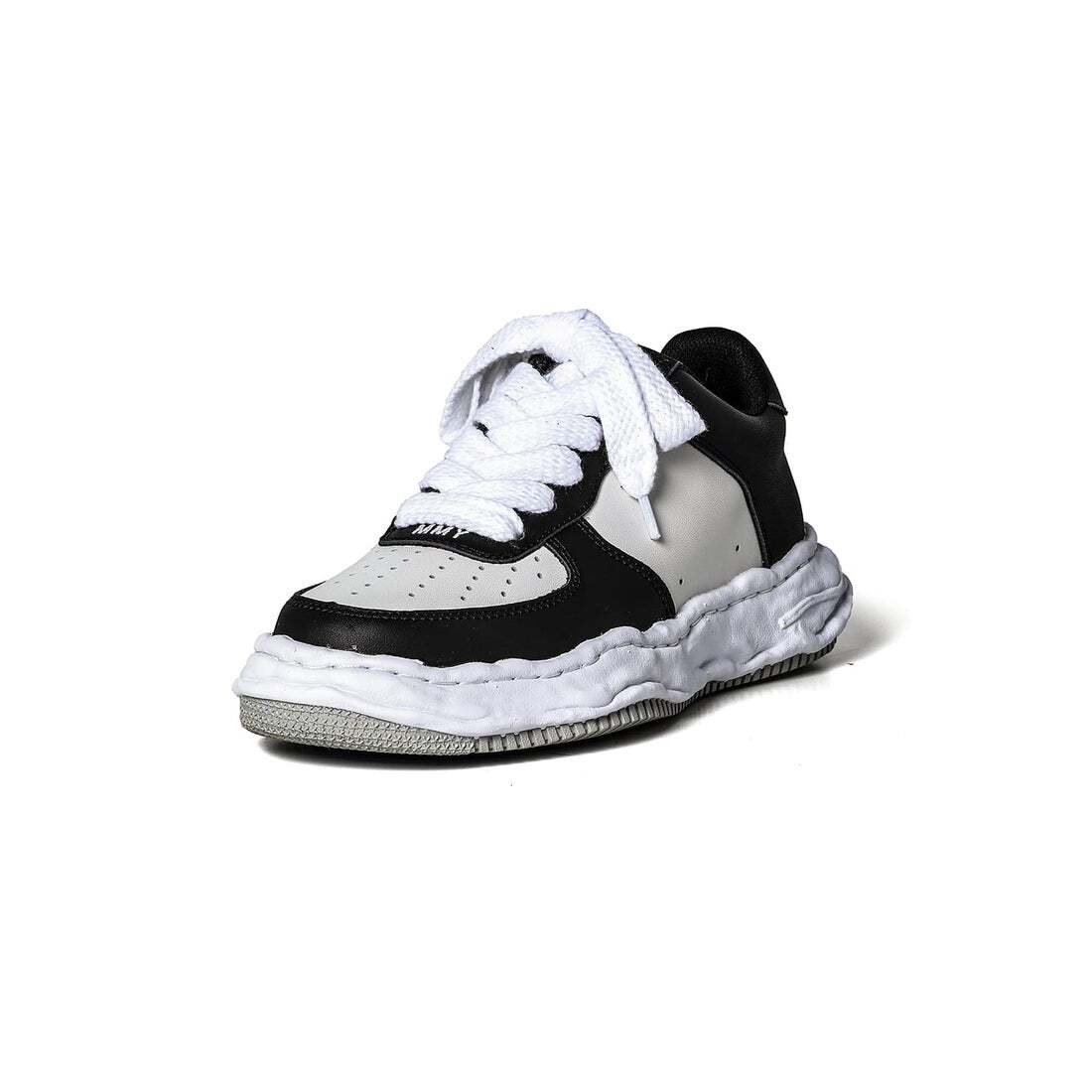 A08FW706-black/white Maison MIHARA YASUHIRO WAYNE OG Sole Leather Low-top(Men's)