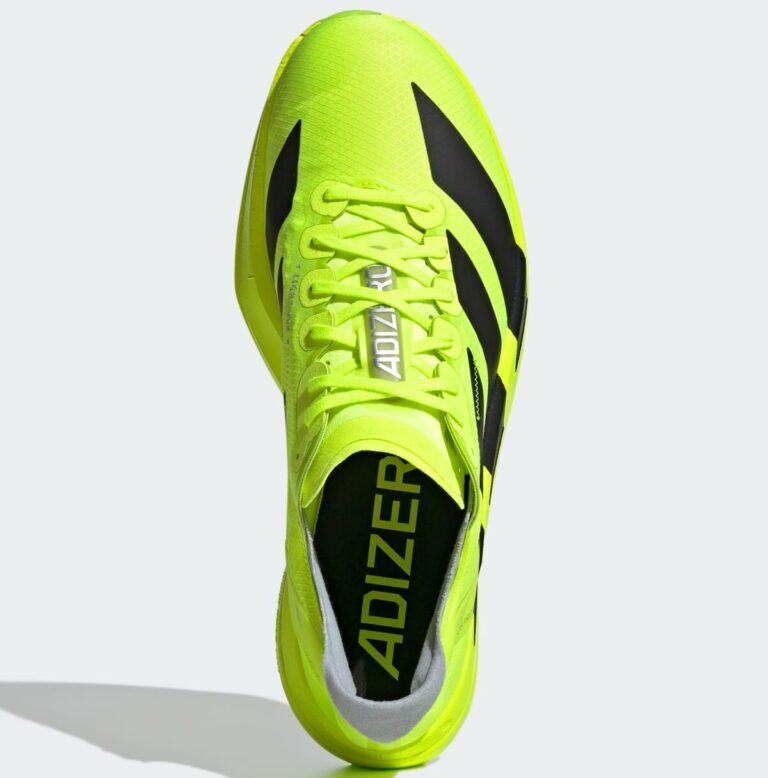 JR6364 adidas Adizero Adios Pro 4 Lucid Lemon Core Black Halo Silver (Men's)