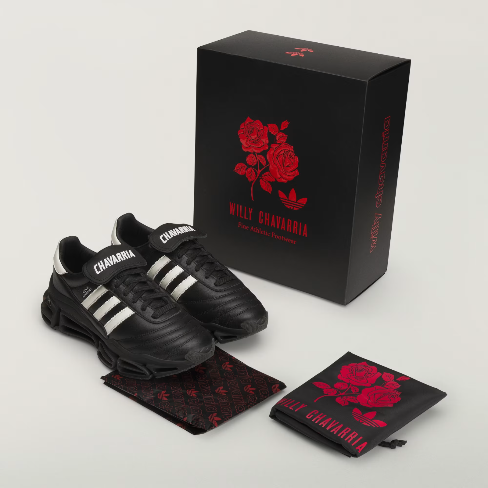 KZ8743 Willy Chavarria Ã adidas Megaride Copa "Core Black/Off White" (Men's)
