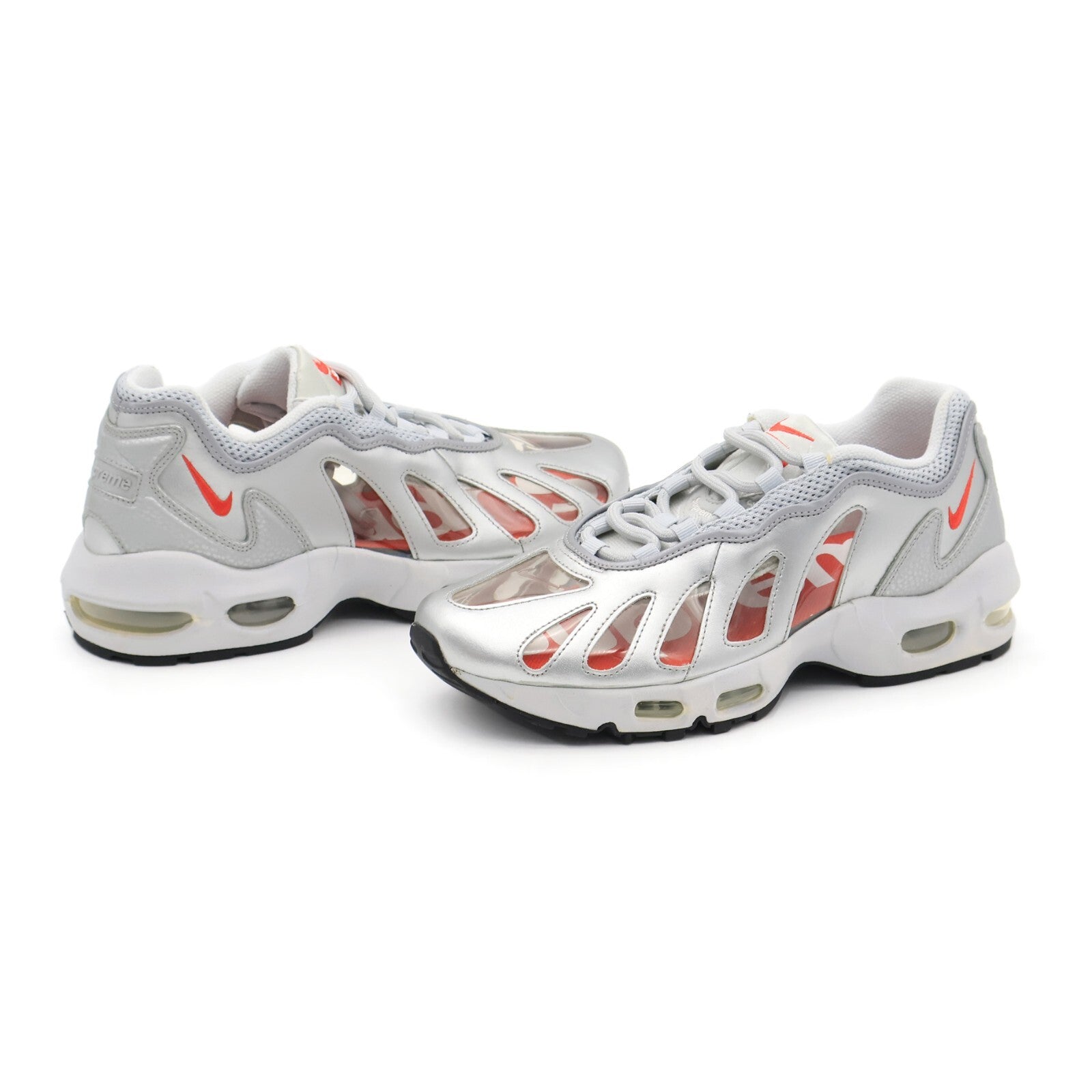 CV7652-001 Nike Air Max 96 Supreme Metallic Silver Bullet Speed Red (Men's)