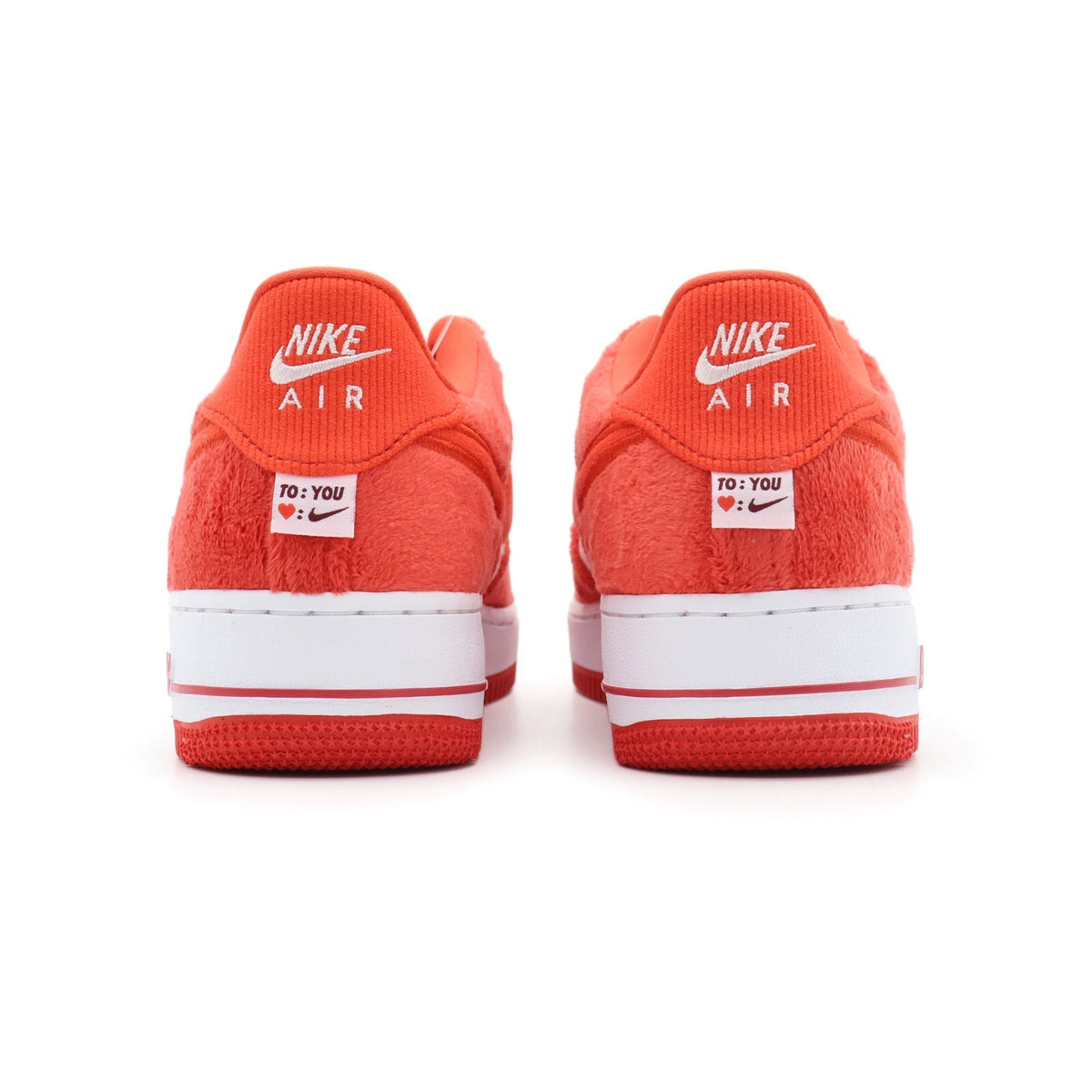 FZ3552-612 Nike GS Air Force 1 Low Valentineâs Day Pack Fire Red Light Crimson