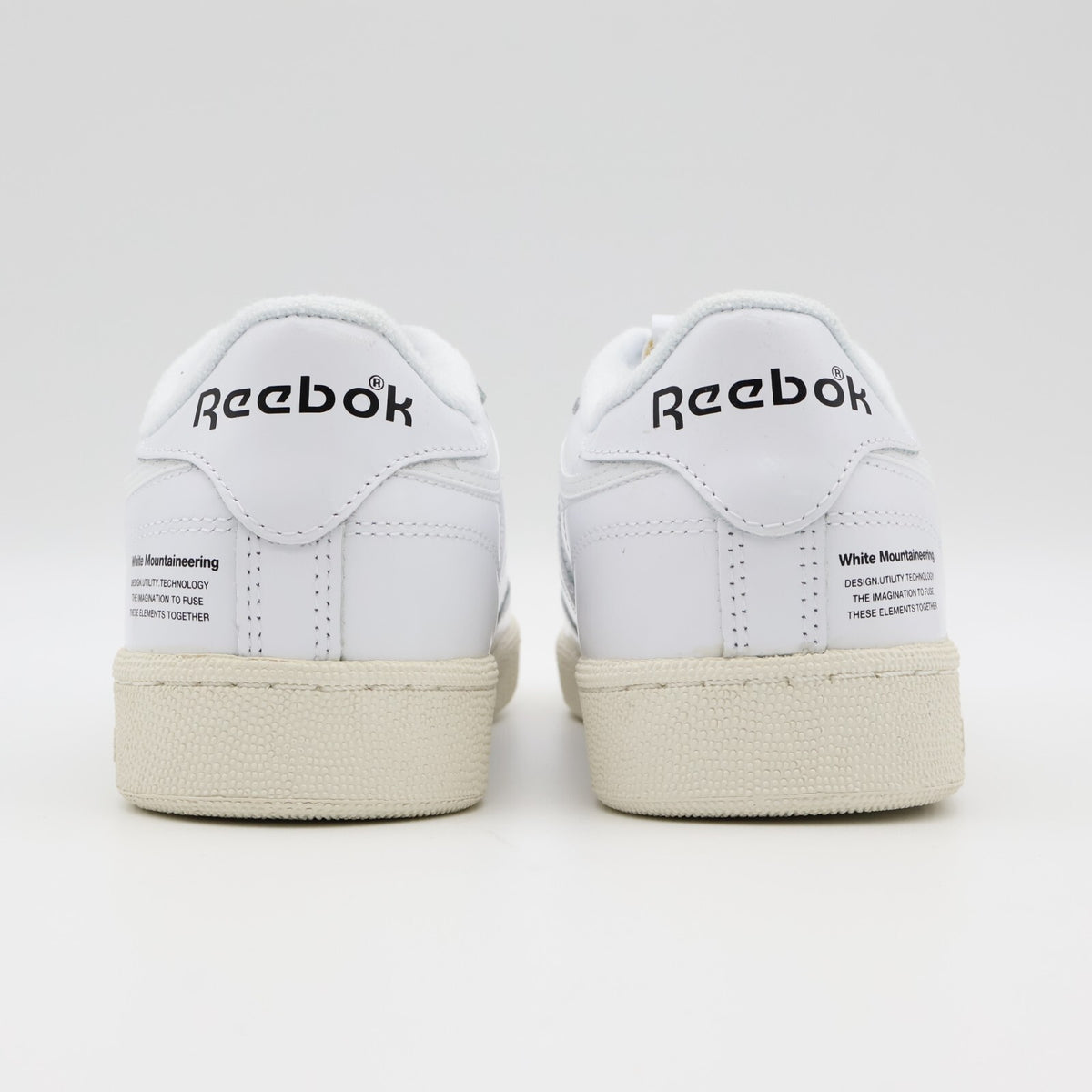 100218232 White Mountaineering Reebok Club C 85 White Chalk Black (Men's)