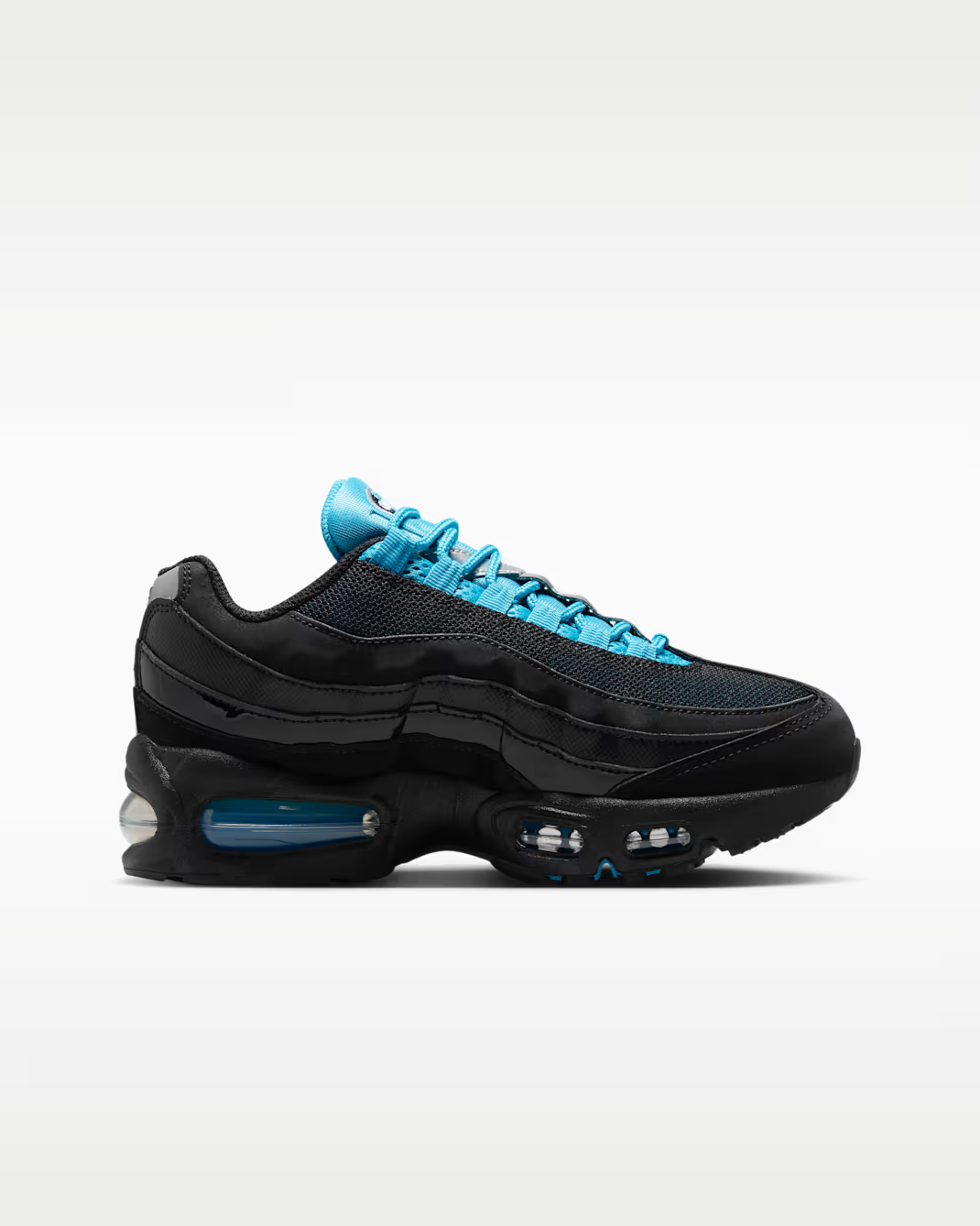 IR2756-001 Nike GS Air Max 95 SE "Black/Gamma Blue" (Kids)