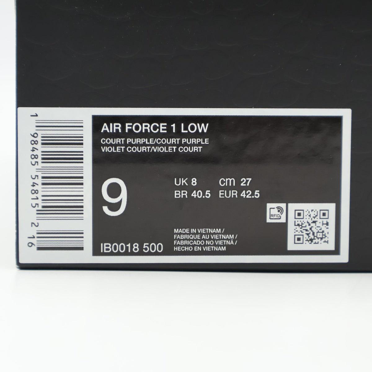 IB0018-500 Kobe Bryant Nike Air Force 1 Low Court Purple (Men's)