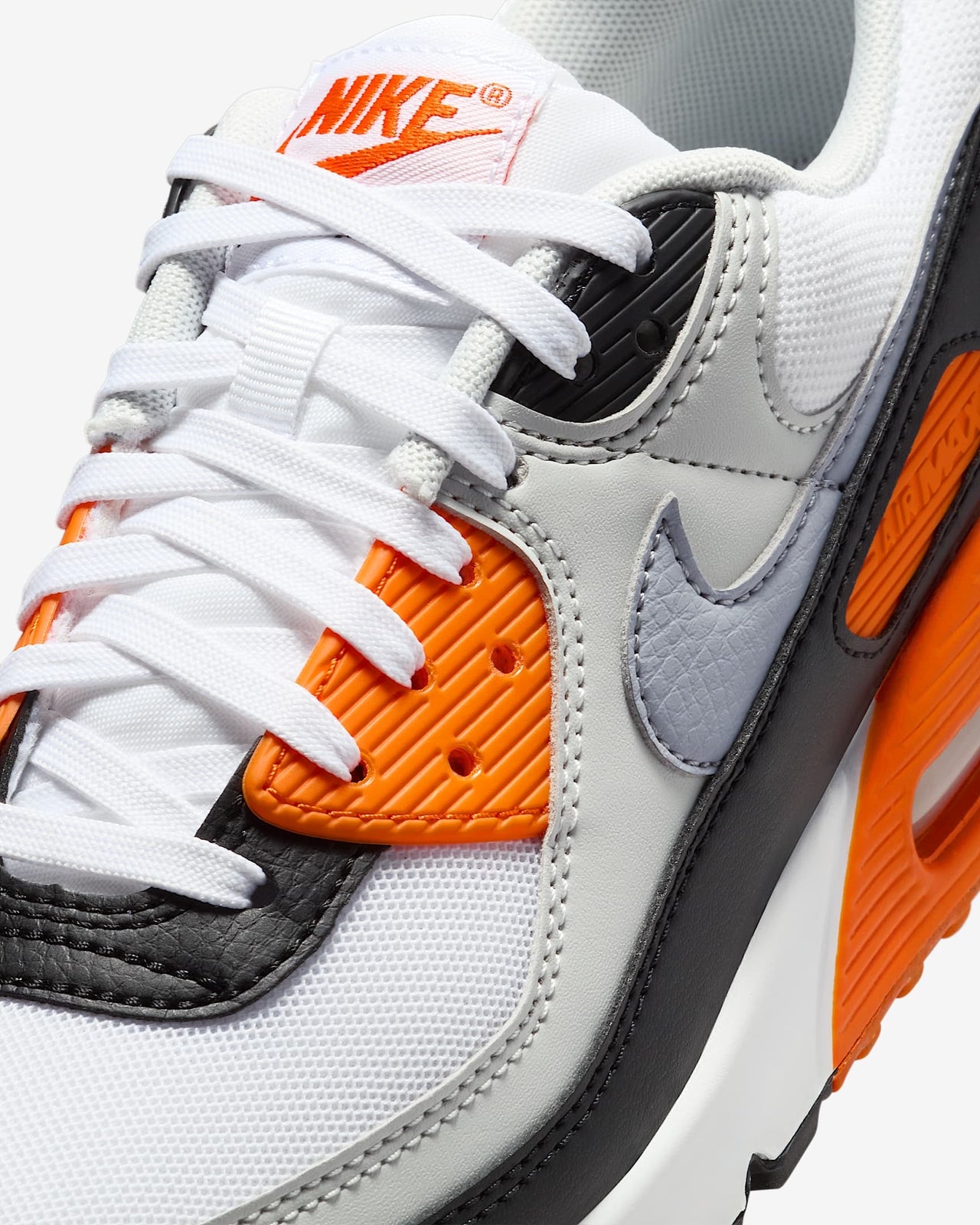 DH8010-108 Nike Air Max 90 White Photon Dust Black Wolf Grey (Women's)