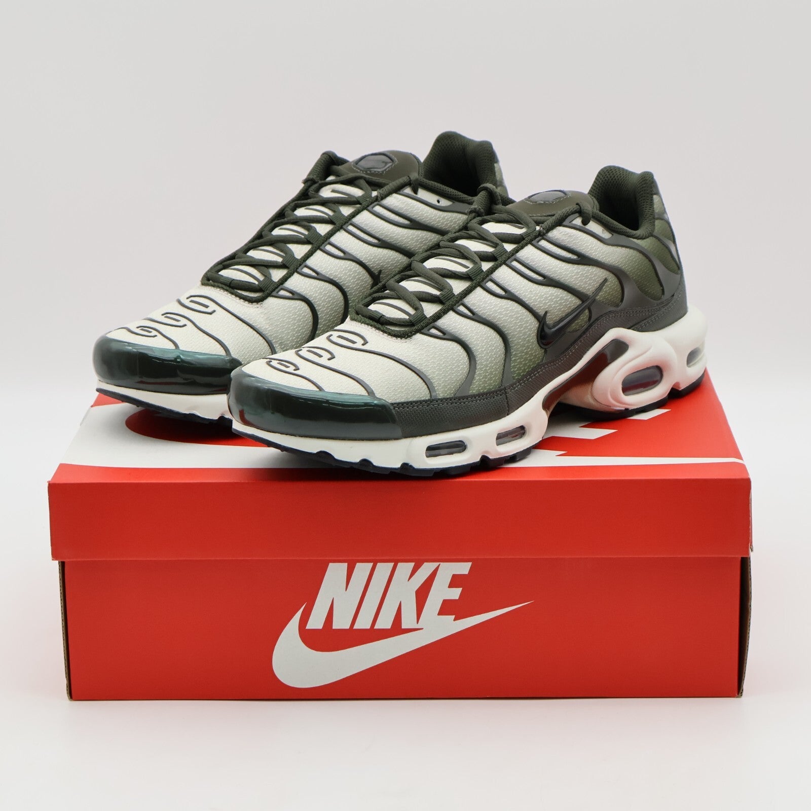 DM0032-300 Nike Air Max Plus Sequoia Cargo Khaki Light Bone Black (Men's)