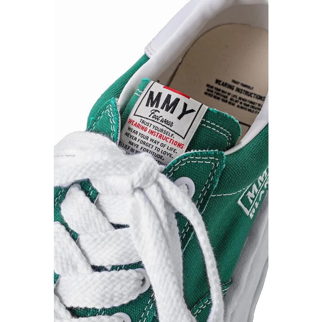 A08FW735-CL GREEN Maison MIHARA YASUHIRO BLAKEY Original Sole Canvas Low (Men's)