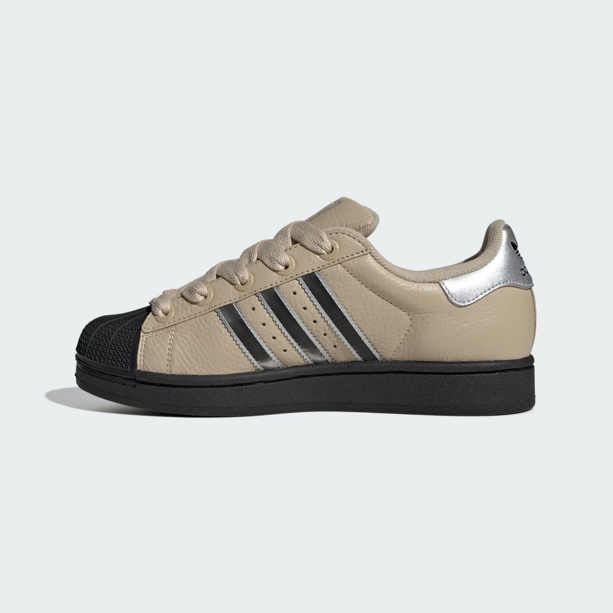 JR4234 adidas Originals Superstar 2 Stone Khaki Silver Metallic (Women's)