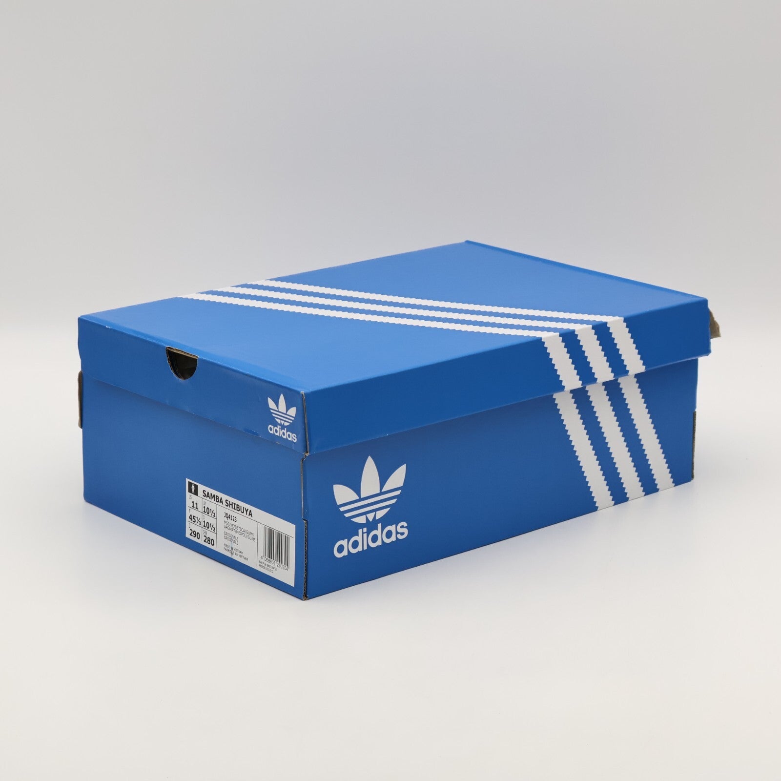JQ4123 adidas Originals Samba Shibuya Matte Silver Better Scarlet Gum (Men's)