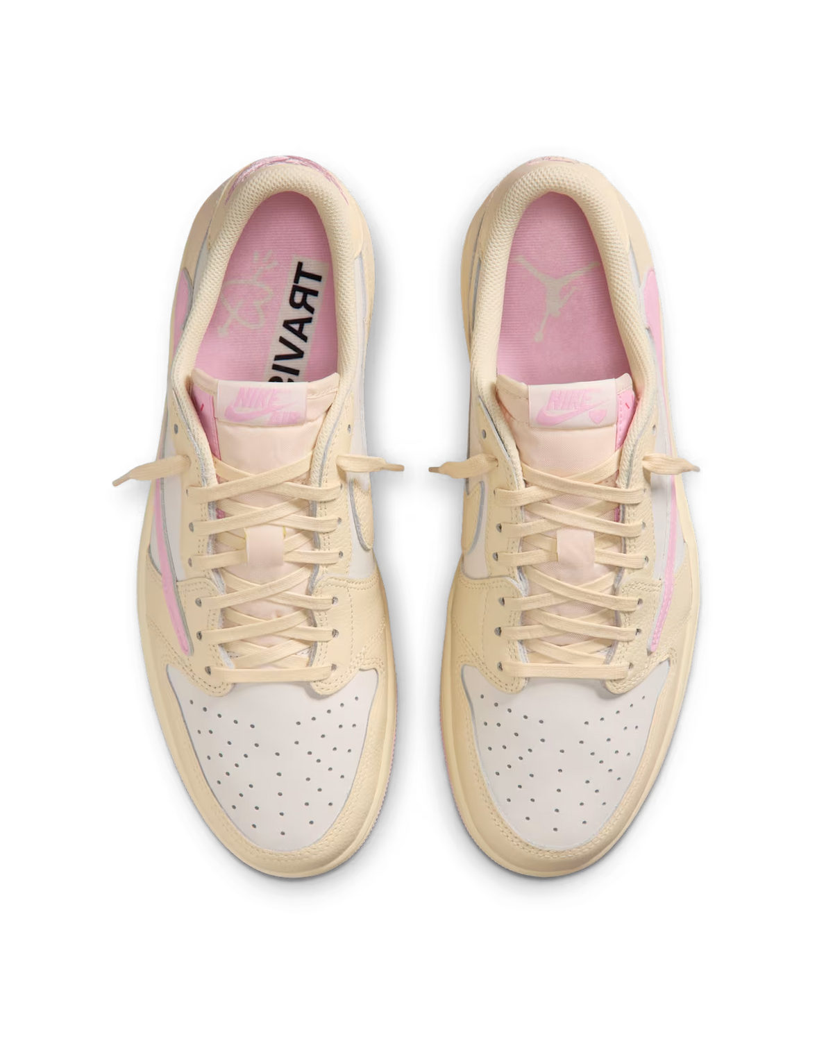 IQ7604-100 Travis Scott Ã Nike Air Jordan 1 Retro Low OG"Muslin/Shy Pink"(Men's)
