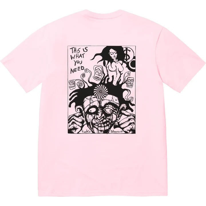 Supreme Fuckin Blowout Tee Light Pink
